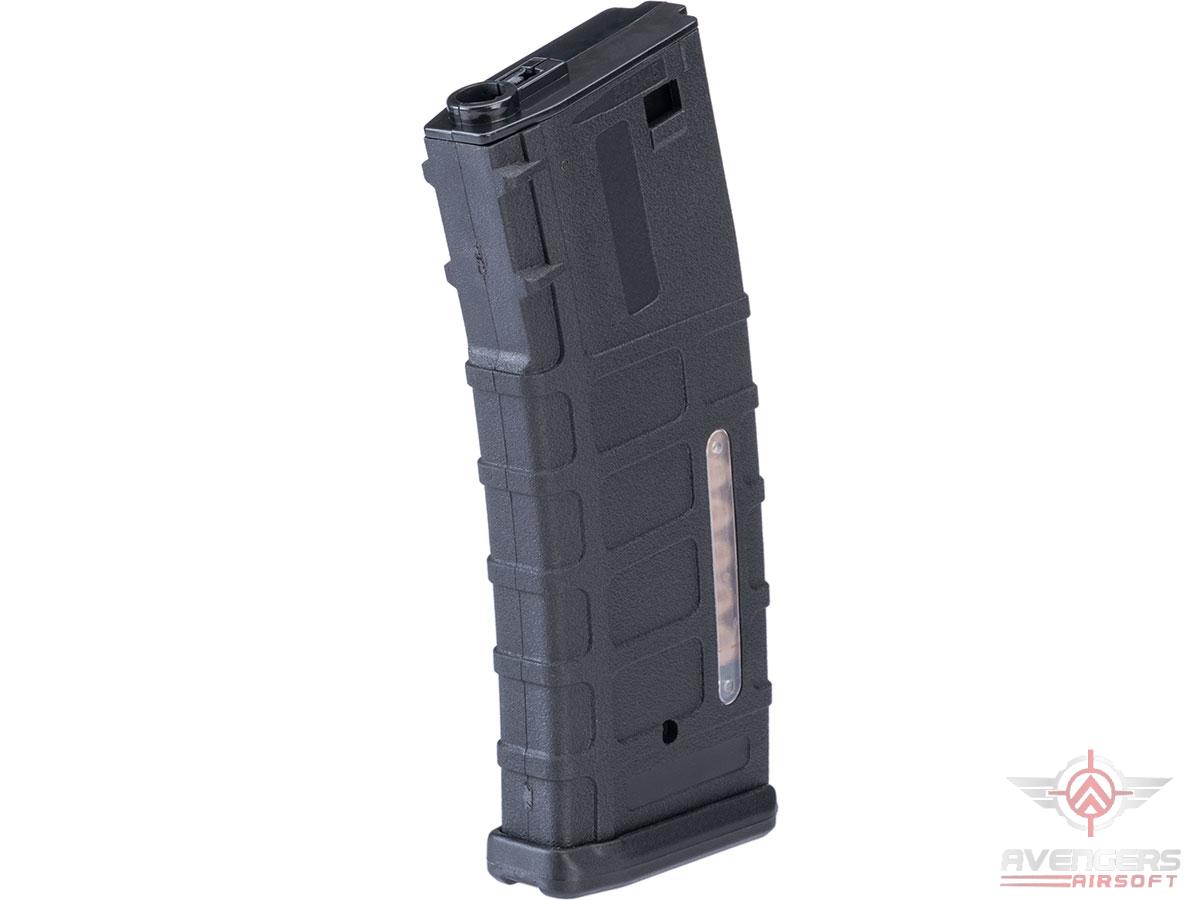 Avengers 120rd Polymer Mid-Cap Magazine w/ Fake Bullet Window for M4 Airsoft AEG Rifles