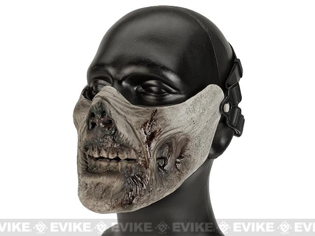 Avengers Zombie Iron Face Lower Half Mask (Color: Rotting Flesh)