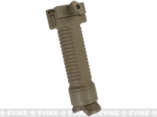 Avengers Scar Type Vertical Support Tactical Bi-pod Grip (Color: Dark Earth)