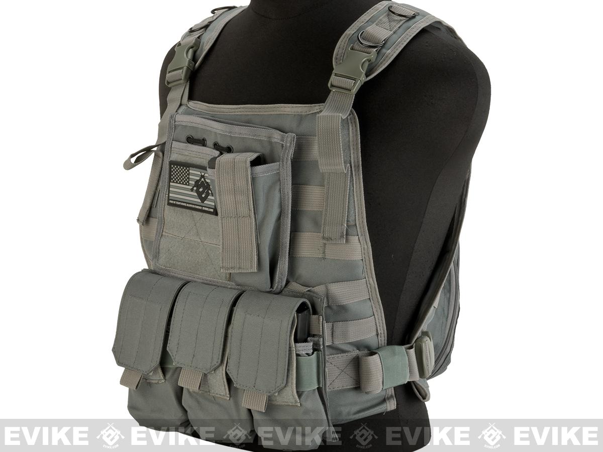 Avengers Tactical Spec. OPS MOLLE Plate Carrier / Load Bearing Vest (Color: Grey)