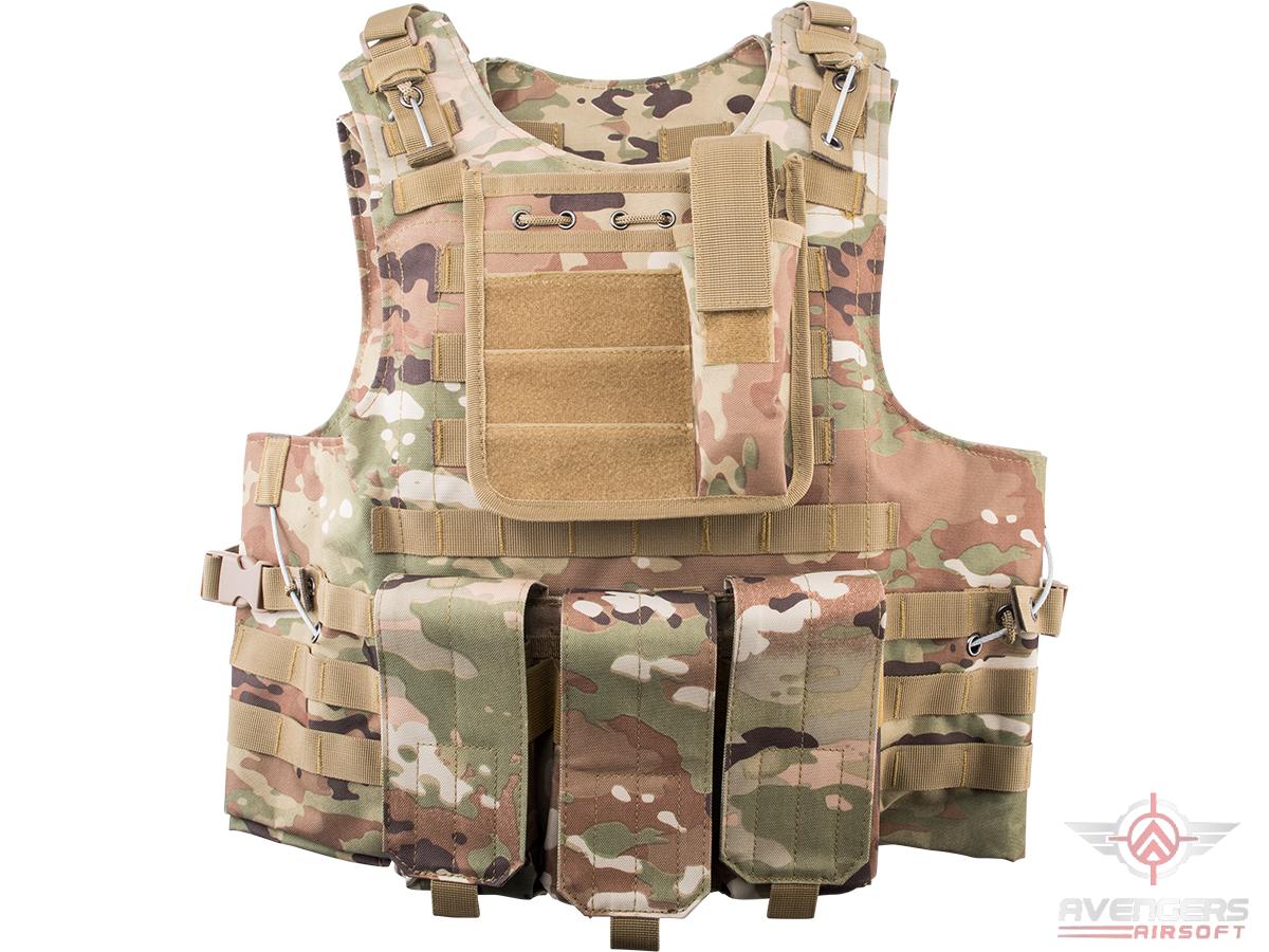 Avengers Military Style MOD-II Quick Release Body Armor Vest (Color: Camo)