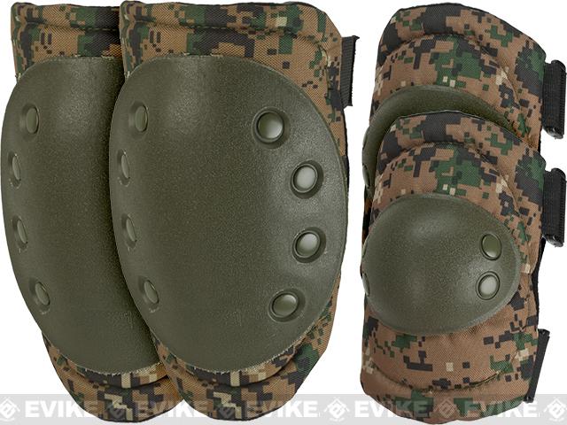 Avengers Special Operation Tactical Knee Pad / Elbow Pad Set (Color: Digital Woodland)