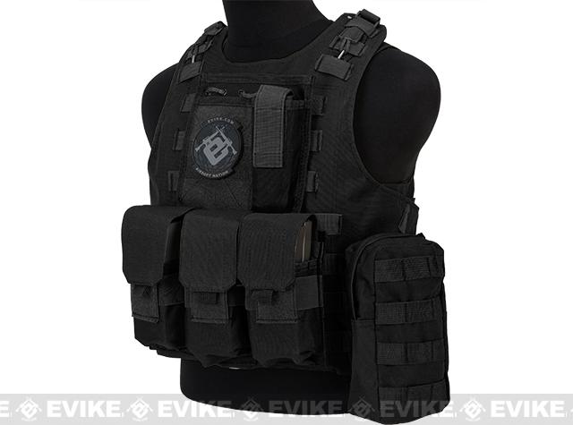 Avengers Military Style MOD-II Quick Release Body Armor Vest (Color: Black)