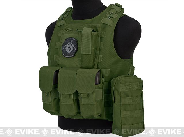 Avengers Military Style MOD-II Quick Release Body Armor Vest (Color: OD Green)