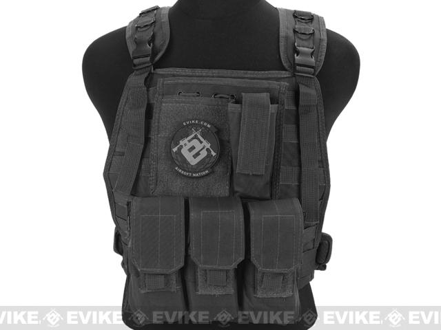 Avengers Tactical Spec. OPS MOLLE Plate Carrier / Load Bearing Vest (Color: Black)