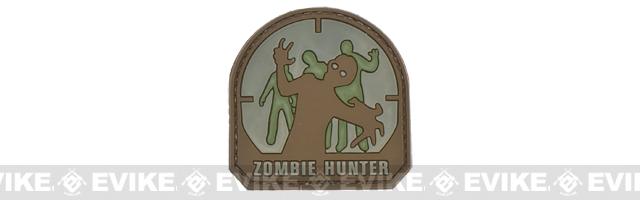 Matrix Zombie Hunter PVC IFF Hook and Loop Patch (Color: Arid)