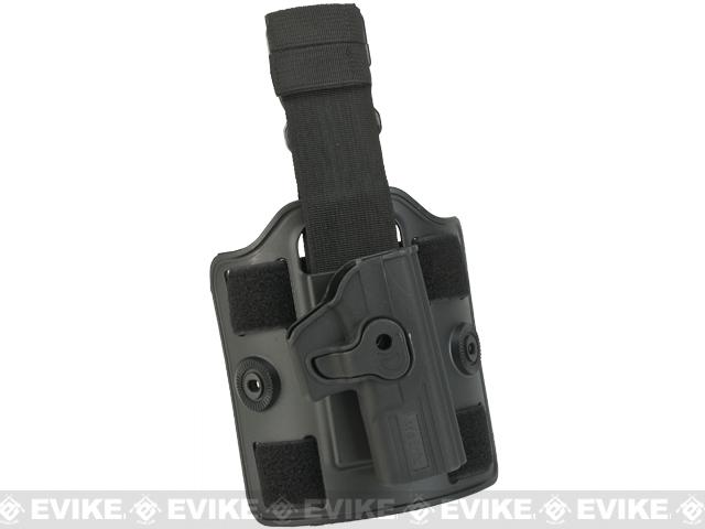 Matrix Hardshell Adjustable Holster for Glock G19, F17, ATP ACP Series Airsoft Pistols (Type: Black / Drop Leg)