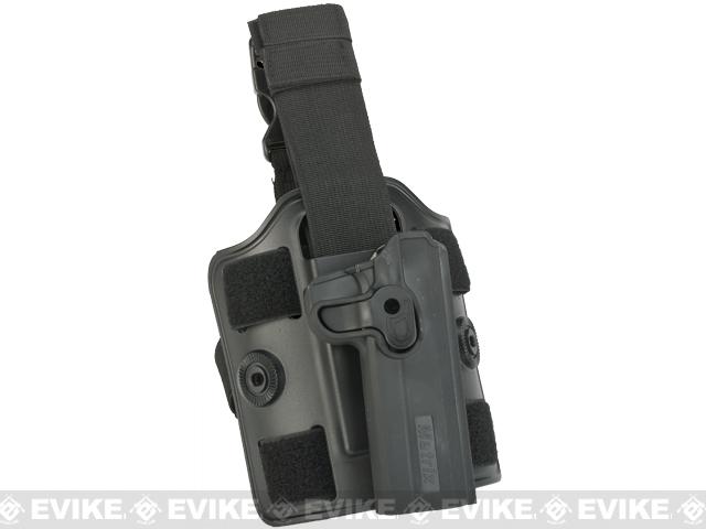 Matrix Hardshell Adjustable Holster for 1911 Series Airsoft Pistols (Type: Black / Drop Leg)