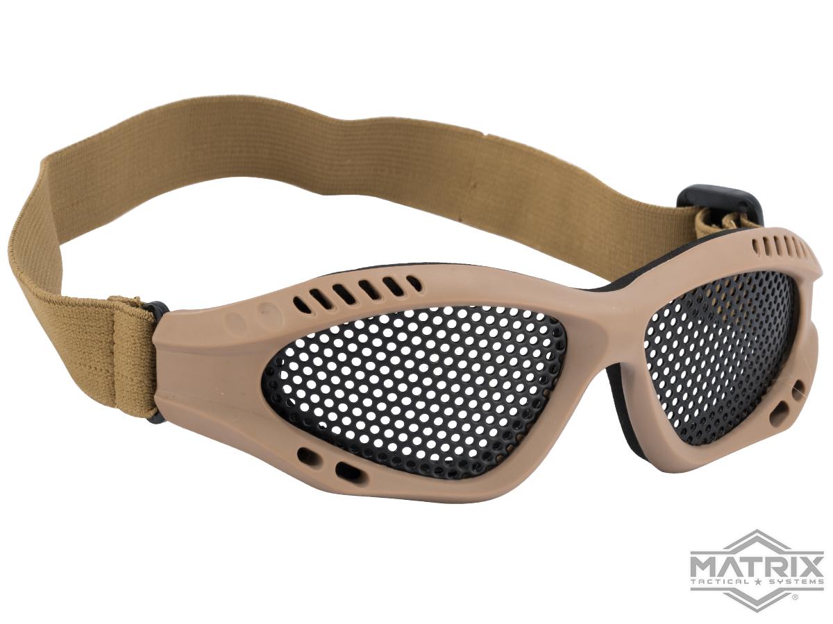 Matrix Zero Wire Mesh Adjustable Goggles (Color: Tan)