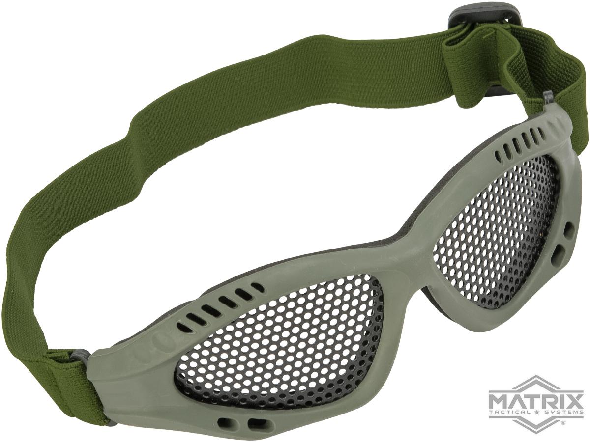 Matrix Zero Wire Mesh Adjustable Goggles (Color: Green)