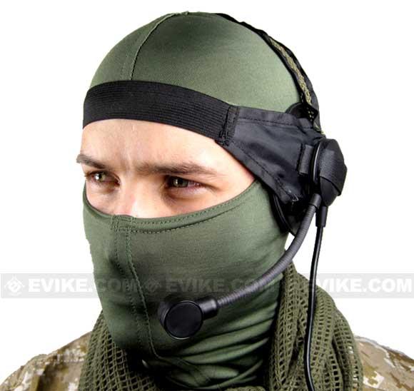 Matrix / Element Military Style Tactical Communications Headset Type D (Color: Black)