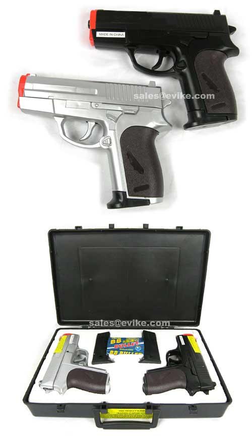 Matrix Two Airsoft Spring Pistol w/ Case Gift Package