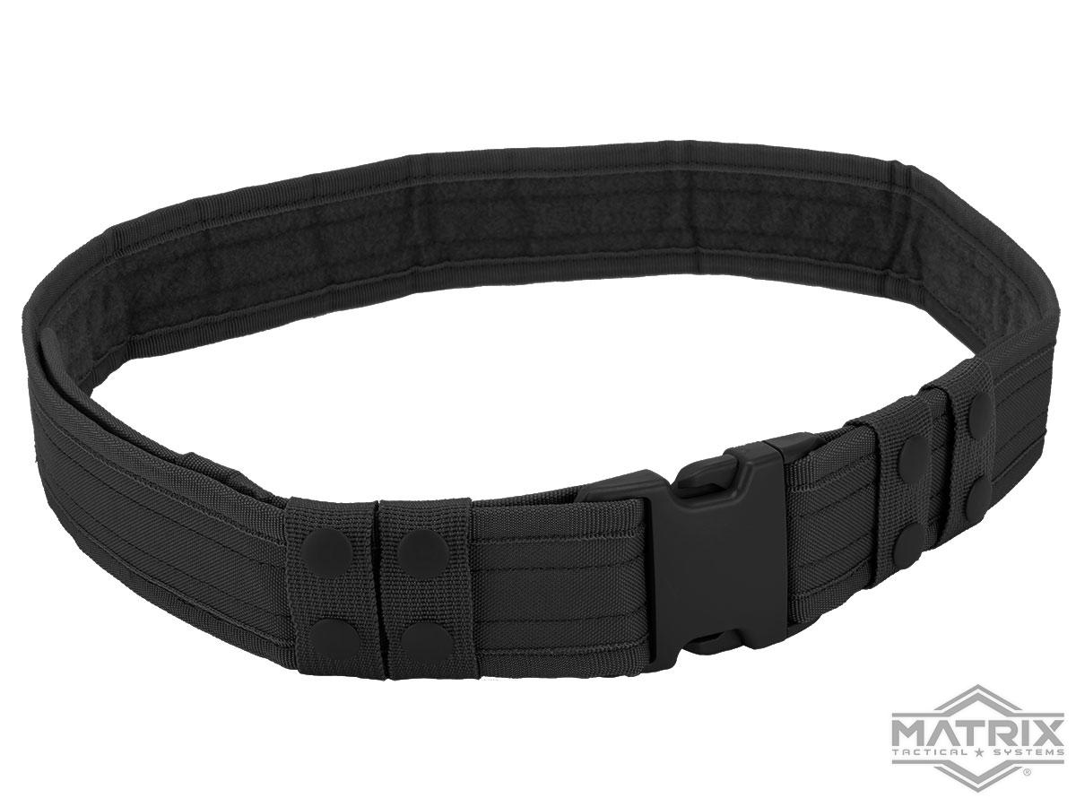 Matrix Ballistic Nylon Tactical Pistol Belt (Color: Black)