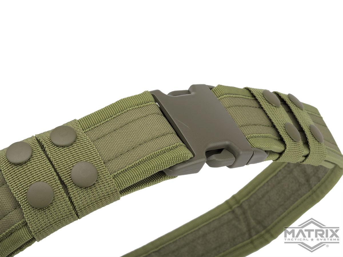 Matrix Ballistic Nylon Tactical Pistol Belt (Color OD Green), Tactical
