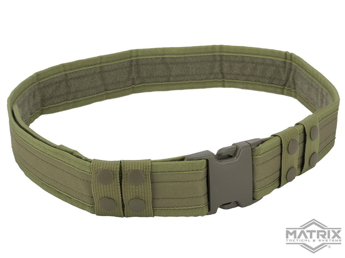Matrix Ballistic Nylon Tactical Pistol Belt (Color: OD Green)