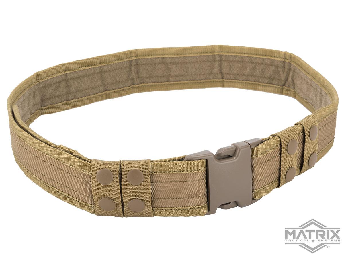 Matrix Ballistic Nylon Tactical Pistol Belt (Color: Coyote Tan)