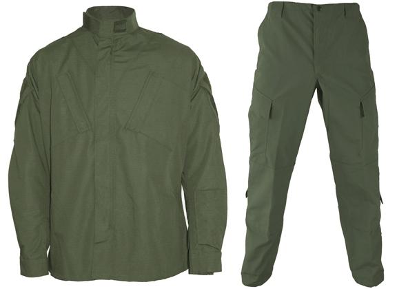 Matrix Deluxe ACU Style Combat Uniform Set - OD Green (Size: Large)