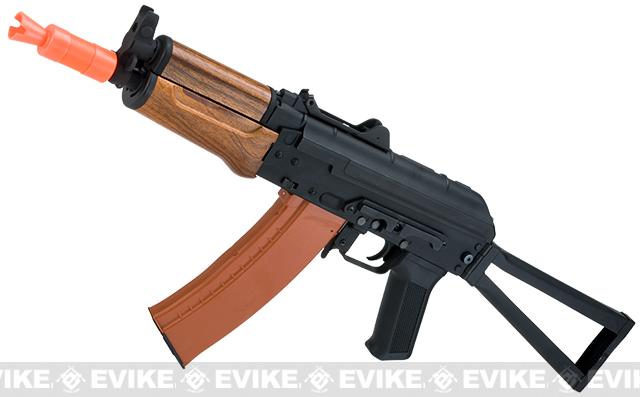 Matrix / CYMA Sport AKS74U Airsoft AEG Rifle with Imitation Wood Furniture (Package: Gun Only)