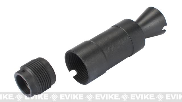 Matrix AK Beta / AK74U Type Steel Flashhider for all 24mm Negative