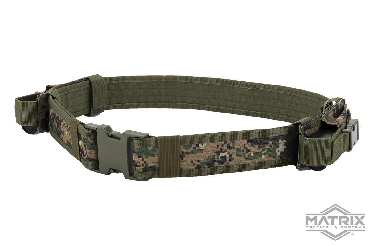 Matrix Ballistic Nylon Tactical Pistol Belt (Color Digital Woodland w