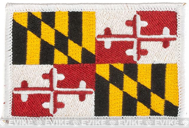 Matrix Tactical Embroidered U.S. State Flag Patch (State: Maryland The Old Line State)