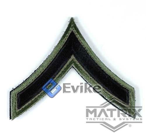 Matrix Military Ranking Embroidery Patch  (Style: Private)