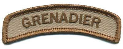 Matrix Tab IFF Hook and Loop Patch (Title: Grenadier / Tan)