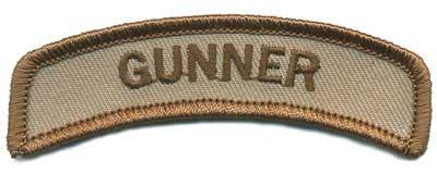 Matrix Tab IFF Hook and Loop Patch (Title: Gunner / Tan)