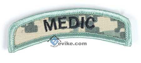 Matrix Tab IFF Hook and Loop Patch (Title: Medic / ACU)