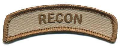 Matrix Tab IFF Hook and Loop Patch (Title: Recon / Tan)