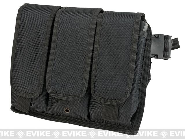 Matrix Tactical Drop Leg Triple Magazine Pouch Leg Platform (Color: Black)