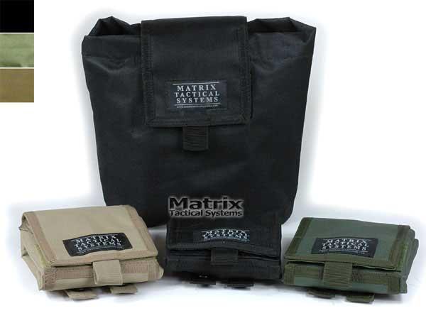 Matrix Tactical Systems Mil-Spec Foldable Mask / Goggle / Utility Dump Pouch - Black