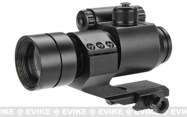 Matrix Military Type 1x30 Red & Green Dot Sight w/ QD Cantilever Mount (Model: High Mount / Black)