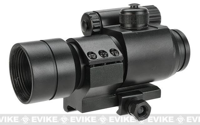 Matrix Military Type 1x30 Red & Green Dot Sight w/ QD Cantilever Mount (Model: Low Mount / Black)