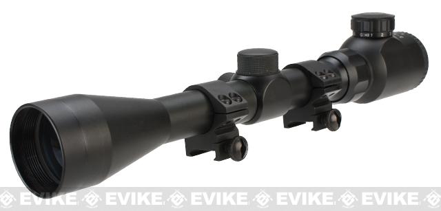 Matrix 3-9x40 Dual Illuminated Rifle Scope w/ Scope Rings