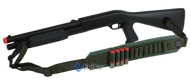 Matrix Tactical Military Style CQB Shotgun Sling w/ Shotgun Shell Holder (Color: OD Green)