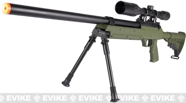 Matrix ASR SR-2 Shadow Op Bolt Action Airsoft Sniper Rifle w/ LE Stock & Bipod (Model: OD Green)