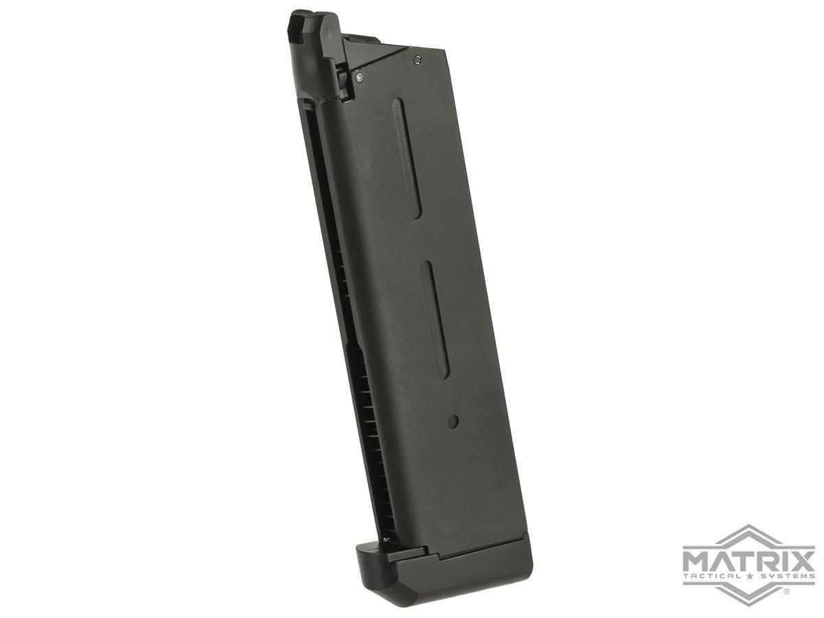 Matrix 25 Round Magazine for Marui-Spec 1911 Gas Blowback Airsoft Pistols (Style: R30 / Black)