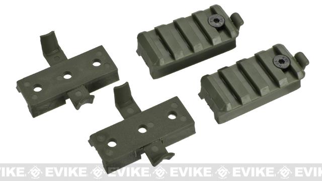 Matrix ARC / ACH / Bump Type Helmet Rail Mount Set (Color: OD Green)