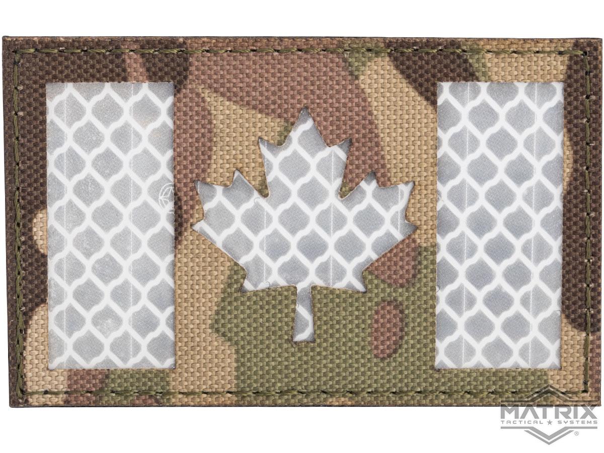 Matrix Reflective Canada Flag Patch w/ Nylon Bordering (Color: Multicam)