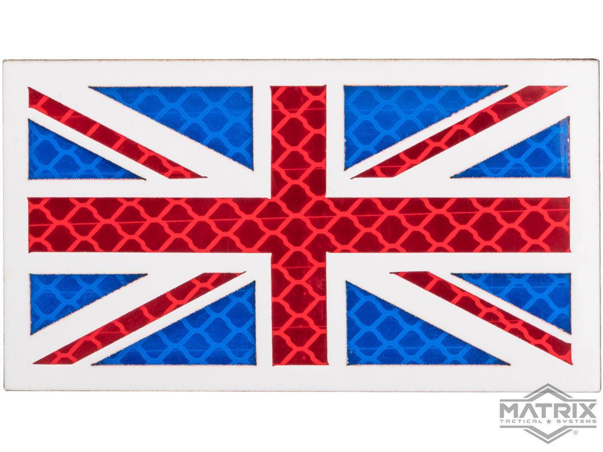 Matrix Reflective UK Union Jack Flag Patch (Color: Full Color)