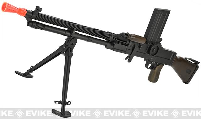 Matrix Full Metal ZB-30 ZB-26 Airsoft AEG Machine Gun w/ Folding Bipod (Model: Real Wood)