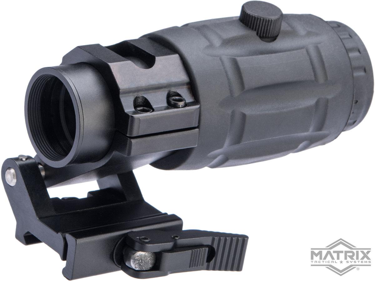 Matrix 3X Magnifier w/ Zero Adjustments & QD Flip-to-Side Mount for Airsoft Red Dot Scopes