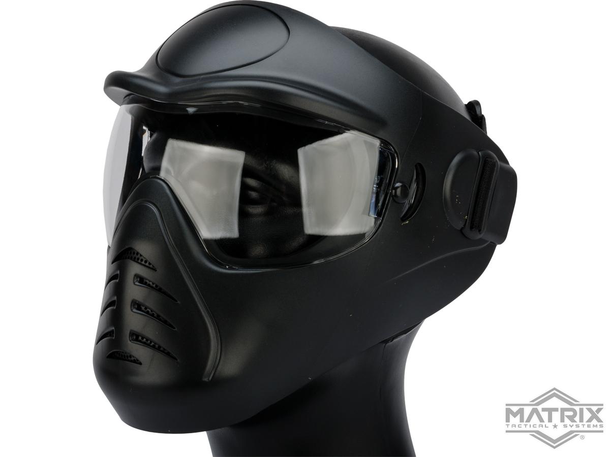 Matrix Alien Anti-Fog Full Face Protective Mask (Color: Black)