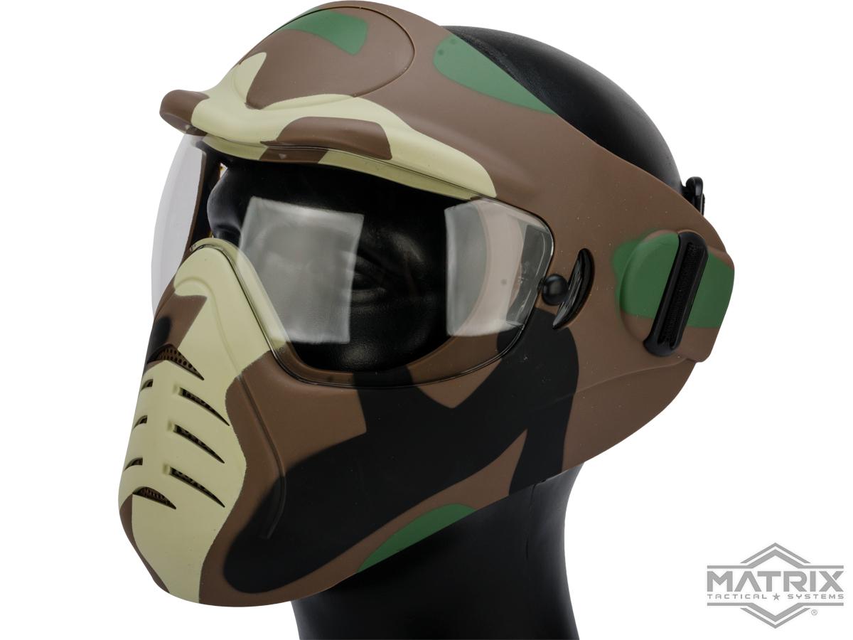 Matrix Alien Anti-Fog Full Face Protective Mask (Color: Woodland)
