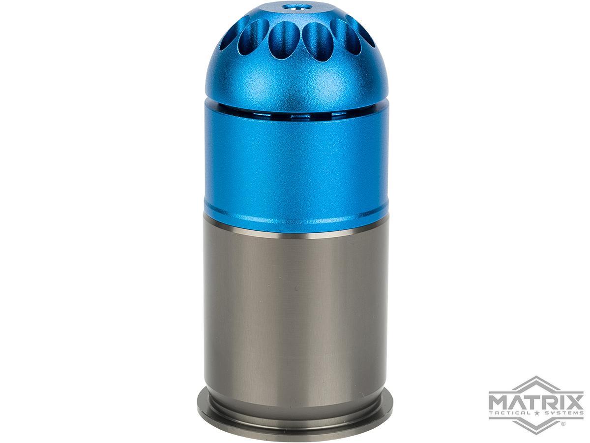 Matrix Aluminum Green Gas Powered Airsoft 40mm Grenade Shell (Capacity: 84 Rounds)