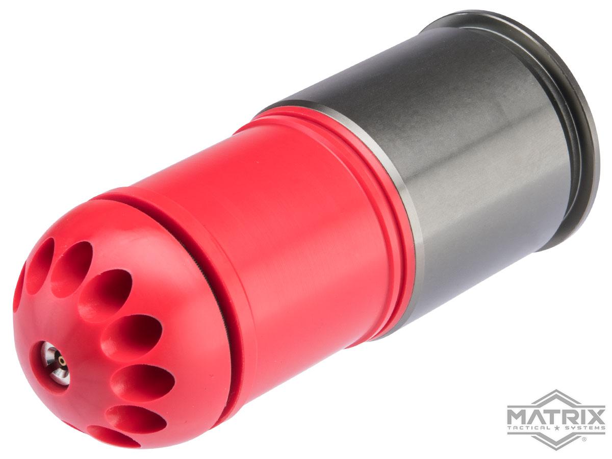 Matrix x MAG 120rd POM Airsoft Gas Grenade Shell (Color: Red)