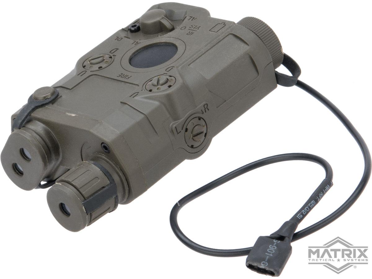 Matrix Airsoft PEQ15 Battery Box w/ Laser System Red Laser (Color