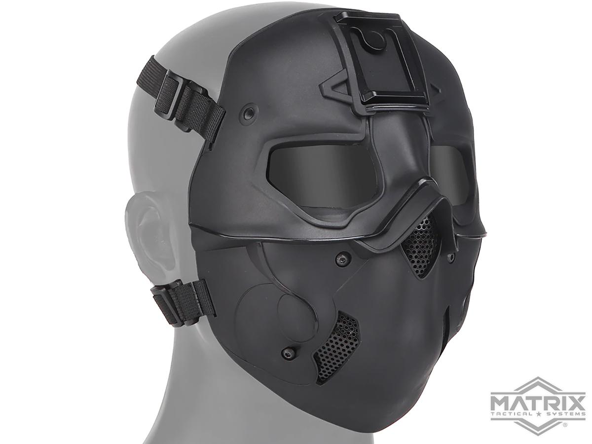 Matrix Full Face Mask w/ Integrated NV Mount (Color: Black)