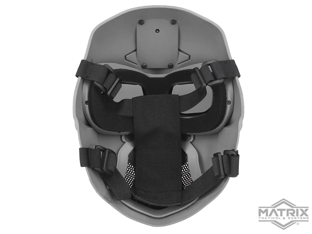 Matrix Full Face Mask w/ Integrated NV Mount (Color Grey), Tactical